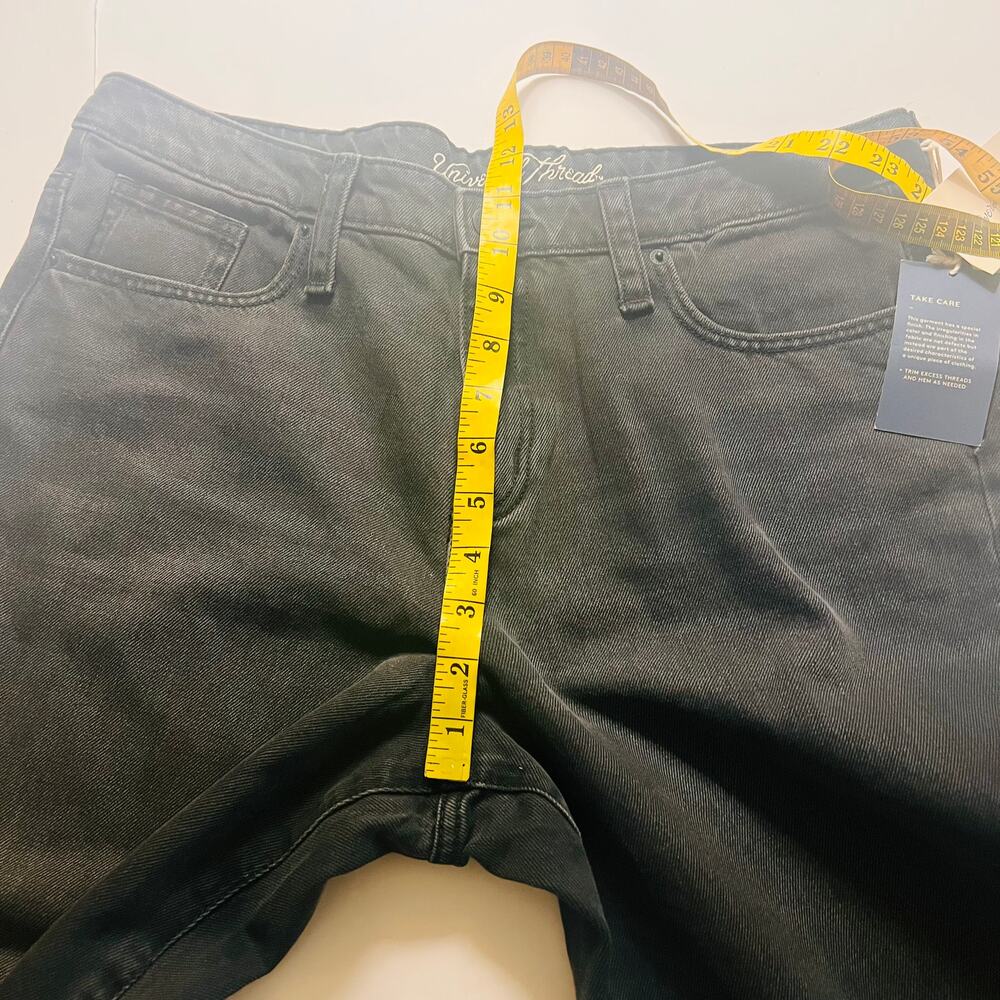 Universal Thread High Rise Straight Cropped Jeans Charcoal Gray Size 18 NWT - Picture 8 of 11
